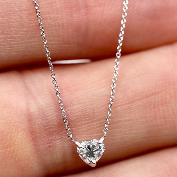 Heart Diamond Necklace - Picture 3 of 5